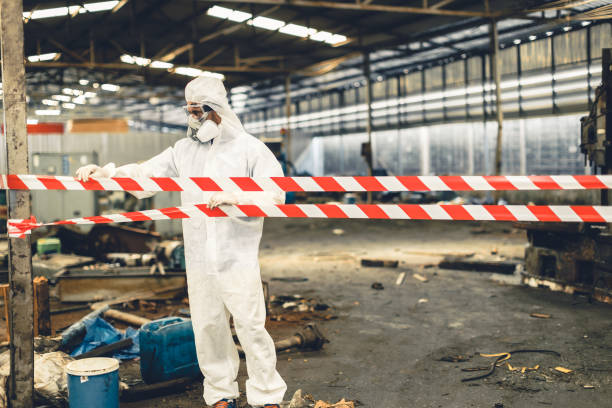 Professional Drug Lab Cleanup technician working in Roselle, NJ